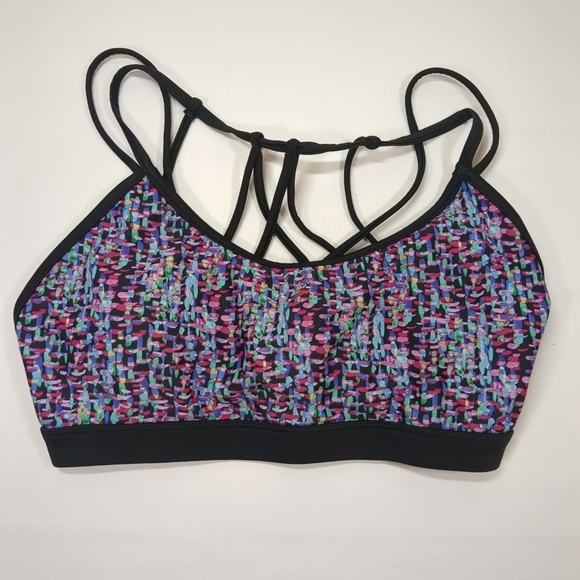 Fabletics Other - Fabletics Dash bikini top strappy back padded multi color, size S